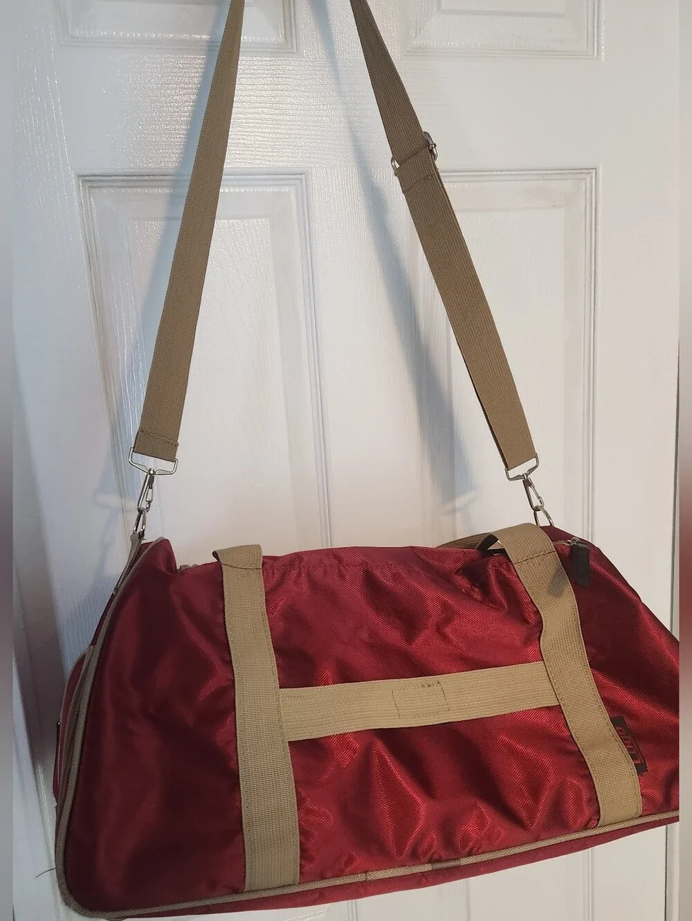 FLORIDA STATE SEMINOLES FSU Burgundy Duffel with Cream Trim